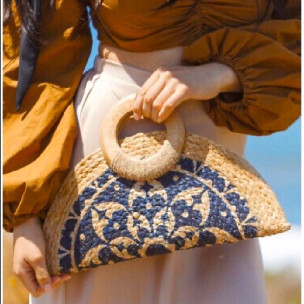 Antik Kraft - Summer Jute Clutch/ Crossbody bag